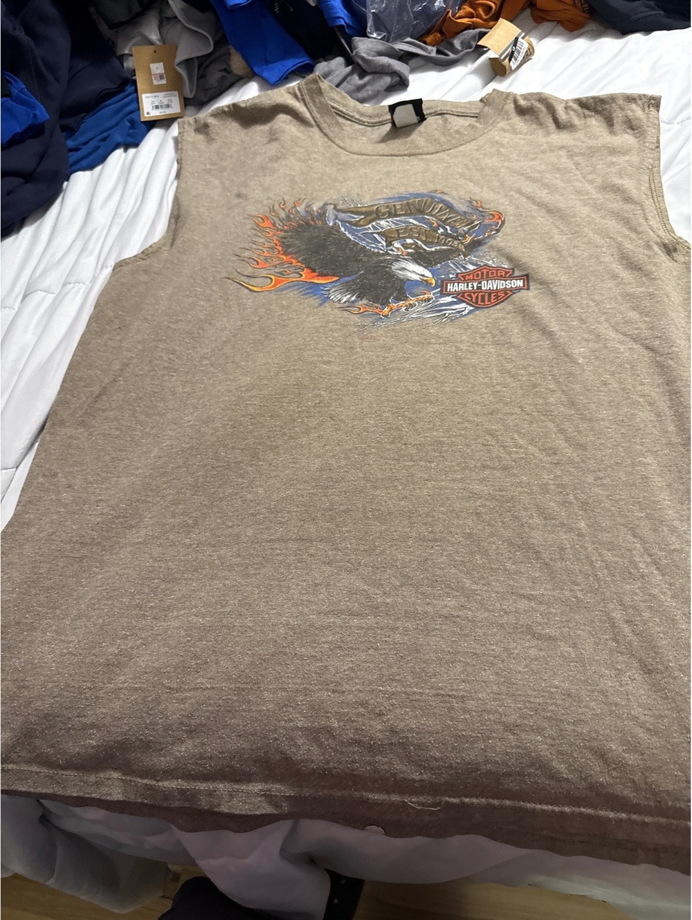 Harley-Davidson Men's XL Sleeveless Graphic T-Shirt Nags Head North Carolina